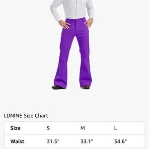 Men's Purple Flared Pants